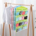 16 Pocket Kid Toy Storage Over Door Hanging Shoe Rack Hanger Bathroom Organizer Pouch Bags. 