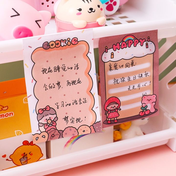 1%20Book%20of%2080%20Pink%20Girls%20%20Cute%20Sticky%20Notes%20Creative%20Office%20Stationery%20Message%20Notes%20-%20Image%202