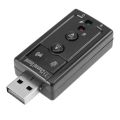 External USB Sound Card and Audio Adapter USB 2.0 Virtual 7.1 Channel Stereo 3.5mm Headphone Audio Adapter Microphone Sound Card and audio enhancer for Gamers. 