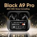 A9 Pro Black AirPods – Wireless Bluetooth Earbuds with Mic, Touch Control, Hi-Fi Sound, Long Battery Life – Compatible with Android & iOS. 