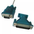 USB 2.0 to Serial DB 9 Pin RS232 + 25 Pin Male Adapter Cable Win 7 8 XP. 