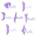 9Pcs Bikini Privates Shaving Stencil Set Female Pubic Hair Trimmer Shaver. 