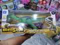 Remote Control Dinosaur Toy  For Kids/ Jurassic World RC Dinosaur With 5 Channels/ Big Size Dilophosaurus Dino With Forward,Backward,Attack,Fast Forward & Stop Mode - High Quality RC Dinosaur With Light Music & Swing Head. 