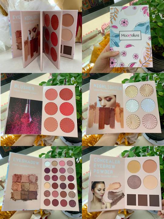 Mocullare%204%20In%201%20Makeup%20Book%20Palette%20With%20Eyeshadow,Blusher,Highlighter,%20Lipstick%20And%20Concealer%20Mocallure%204in1%20Makeup%20Glamour%20Palette%20Ultimate%20Book%20All%20in%20One%20Blush,%20Eye%20shadow,%20Contour%20&%20Highlighter%20Set%20-%20Image%205