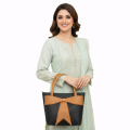 TYMO Velora Ribbon Tote bag for Women – Premium PU Leather Structured Handbag. 