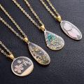 1Pcs Transparent Acrylic Preserved Fresh Hibiscus Flower Charms Eternal Dried Petal Specimens Resin Pendant Alloy Chain Necklace. 