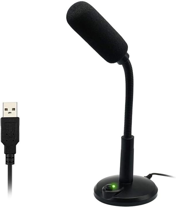 USB Computer Microphone,PC Microphone Plug & Play Home Studio Microphone for Desktop/Laptop/Notebook,Recording for YouTube,Podcasting,Gaming,Online Chatting,Black uk import a61