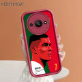 Hontinga for Redmi A3x Redmi A3 Back Cover Cristiano Ronaldo Pattern Case Ladder Soft Rubber Mobile Phone Cover. 