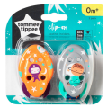 Tommee Tippee 0m+ 2x Clip On Soother Holders Space. 