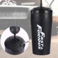 Stainless Steel Car Water Bottle with Straw Drink Bottle Fast and Furious 10 Thermos Cup with Lid Rocker Drinking Set 500ml. 