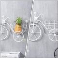 Imported Quality Bicycle Flower Basket Wall, Art Wall Mount Hanging Flawer Rack Unique Art Ornaments, Classic Retro Style for Indoor Outside Hanging Planter Home Kitchen Office Wedding Garden Decor. 