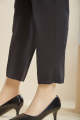 Saya Sticthed Plain Cotton Pants For Girls and Woman - Colour: Black - Design code: WBPP-203. 