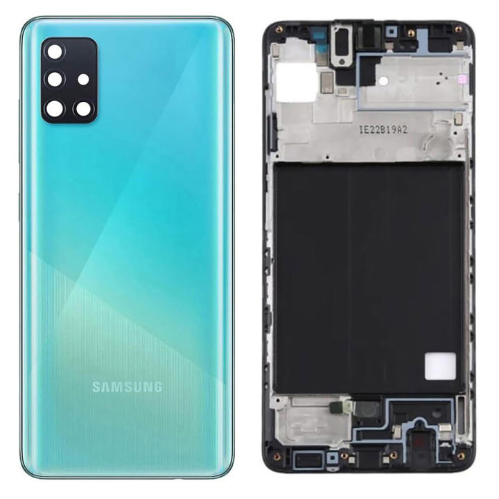 Samsung Galaxy A51 Complete Replacement Back Body Casing Housing Kit For Samsung Galaxy A51 - Blue
