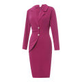 Women Casual Bodycon Dress Long Sleeve Solid Color Business Formal Dress for Cocktail Party. 