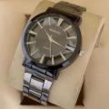 FORTUNE TIME Fashionable Stainless Steel Wrist Quartz Watch Timepiece with Round Case for Men. 
