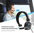 Office Headset  Bluetooth Headset/Office Headset with Microphone, BT 5.0 Wireless Over The Head Headset with Extra Boom Mic for Trucker,Truck Driver, Phones,Call Center, Skype, VoIP1. 