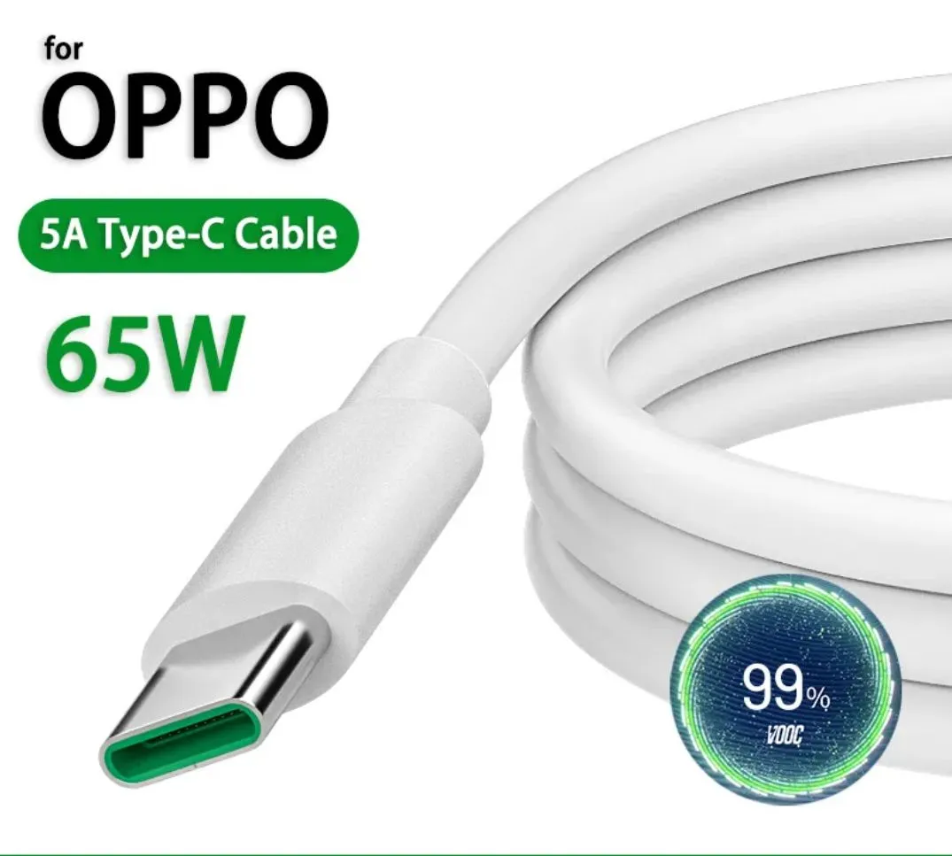 USB Type C Vooc Cable 5A Super Fast Charging