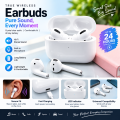 Wireless Bluetooth Earbuds with Charging Case, Built-in Microphone, Portable Hands-Free Earphones for Music & Calls. 