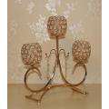 Metal Golden Candle Holder. 