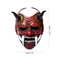 Hannya Demon Mask Japanese Oni Samurai Noh Kabuki Prajna Latex Masks Evil De-mon Mon-ster Full Face Mask For Men. 
