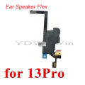 Earpiece Ear Speaker Flex Cable For iPhone 13 14 Pro Max Mini Plus Front Light Sensor Ribbon Replacement Parts. 