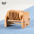 Fullon round coaster non-slip heat insulation mat tea cup mat Kung Fu tea tea ceremony accessories tea set Chinese tea mat cup holder. 