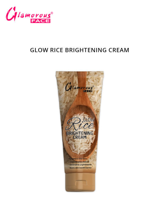Glamorous Face Glow Rice Brightening Cream, Rice Cream
