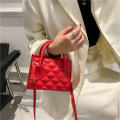 Fashion Small Women Bags Shoulder Bag Ladies Hit Color Stitching Bag Messenger Bag PU Mini Square Bag Purse. 