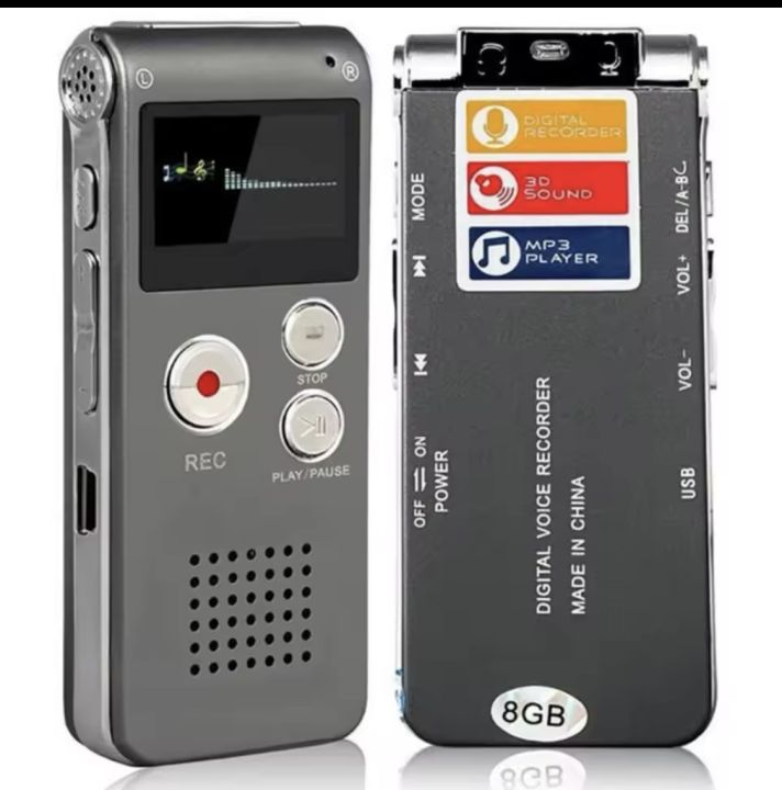 8GB Voice Recorder/mini sound audio recorder with mp3  sound player