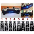 Pack of 8 - PlayStation 4 PS4 Controller LED Light Bar Decal Stickers. 