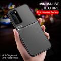 For Huawei P40 pro 360 Full Protection Case For Huawei P40 pro Double-Sided Shockproof Phone Cover leather feel car magnetic attraction Phone Case. 