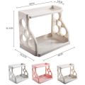 【FUN LIVE】 Kitchen Bathroom Storage Rack Double Layer Shelf. 