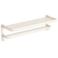 White towel rack bathroom folding towel rack space aluminum punch-free bathroom storage rack bathroom hardware pendant. 