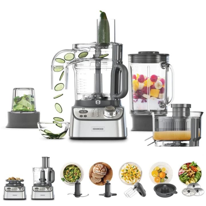 Kenwood 1000W Multi-Functional Food Processor Silver, Fdm71.980Ss