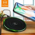 Mcdodo LED Wireless Fast Charger Charging 10W Pad for iPhone X, 8/8 Plus, Nexus 5/6 / 7, and Other Devices, Provides Fast-Charging for Galaxy S8/ S8+/ S7 / S7 Edge / S6 Edge+, and Note 5 (White). 