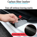 4PCS CUSTOMIZED Door Sill Protectors Strips For suzuki mehran, Carbon Fiber Auto Door Threshold Plate Guard Protector Sticker, Prevent Scratching, 4 Pcs. 