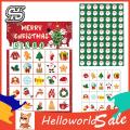 Santa Claus Bingo Cards Christmas Bingo Game Cards Set Fun Holiday Bingo Game for Family Gathering Reusable Festive Christmas Games Indoor Activities for Gift Idea for Kids Christmas Bingo Cards. 