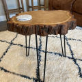 Wood Slab Coffee Table, Live Edge Coffee Table, Rustic Wood Slab Coffee Table, Modern Hairpin Legs End Table, Mid Century Coffee Table. 