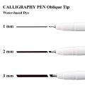 Zig Calligraphy Oblique Tip Pen | Black ink. 