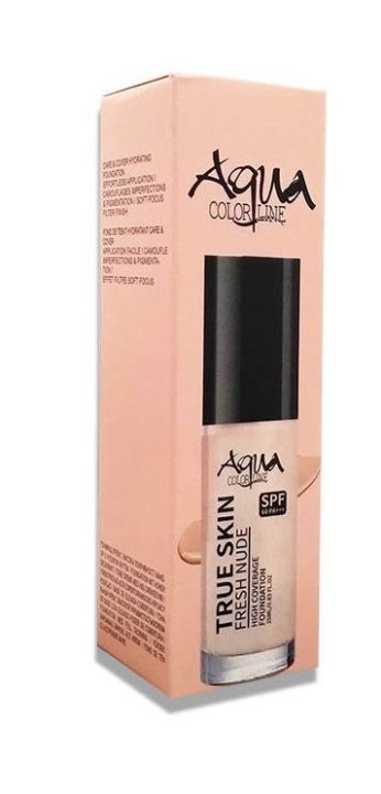 Aqua Color Line True Skin Fresh Nude High Coverage Foundation