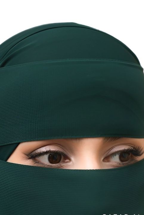 EMERALD GREEN FORHEAD NIQAB SUPER BREATHABLE & COMFY