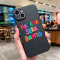 【Healer DingD】 Manana Sera Bonito Bichota Karol-G Phone Case for iPhone 15 14 13 12 11 Pro Max Mini 8 14 Plus SE X XR Xs Max Black Silcon Cover. 