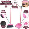 Broom - Broom Stick - Broom Stick with Dust Pan - Broom and Dust Pan Set -[ Multicolor]. 