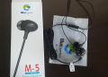 Blue Spectrum M5 Black Handsfree | High-Quality Stereo Earphones with Deep Bass | High-Quality Wired Headphones for All Mobile Phones. 