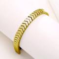 Hematite jewelry Bracelets Adjustable Heart Arrow Magnet Bracelet for Men Jewelry. 