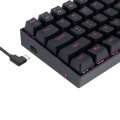 Redragon K630 Wired 60% Gaming Mechanical Keyboard with Pink Backlite and USB type C Cable Brown Switches. 