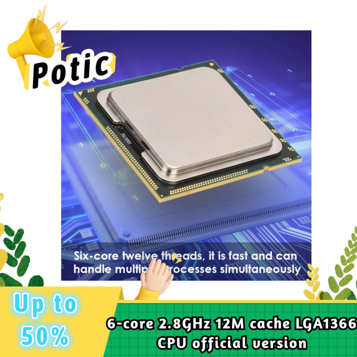 For Intel Xeon X5660 Six-Core Twelve Threads 2.8GHz 12M Cache LGA1366 CPU Official Version