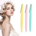 3 Colors Stainless Steel Facial Eyebrow Lip Razor Trimmer Blade Shaver Hair Remover Portable Shaver Facial Razor Makeup Tools. 