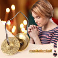 Yoga Cymbals Brass Cymbal Bell Chimes Tibetan Buddhist Style Tingsha Meditation Yoga Accessory Instrument Cymbals,C. 