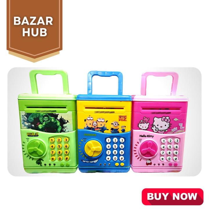 Minion ATM Money Box Safety Special Design Safety Box For Kids